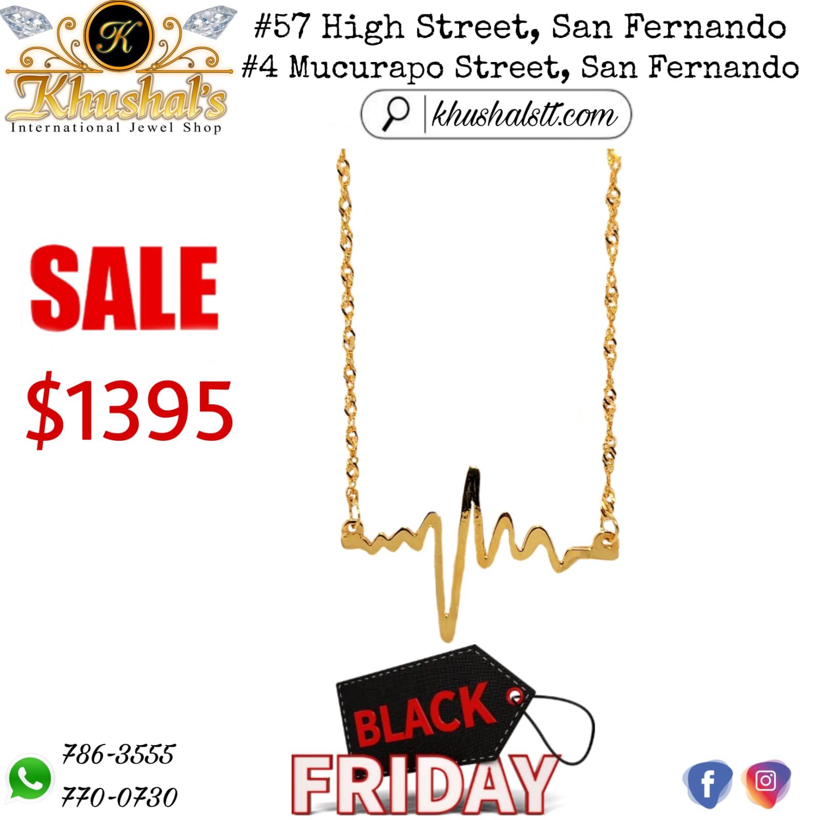Black Friday Special Chain & Pendant 10K Gold - Khushal's